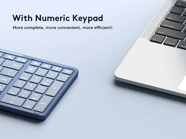 With numeric keypad