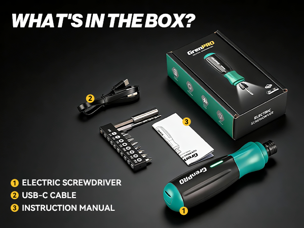 4V cordless screwdriver