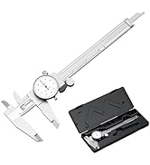 HDLNKAK Dial Caliper Shockproof Dial Caliper Precision Caliper with Watch 0-6" Range, 0.001” Reso...