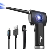 Electric Air Duster, Cordless Air Duster, Rechargeable Compressed Air Duster, 33000 RPM Air Blowe...