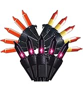 Halloween Lights 79.5Ft 300 Count Mix Color String Lights Plug in Pack of 3 Sets 26.5Ft 100 Count...