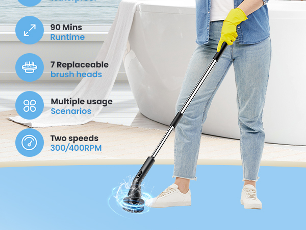 electric scrubber for cleaning