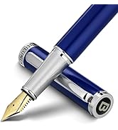 BEILUNER Luxury Fountain Pen Set,Solid 24K Gilded Medium Nib, Modern Classic Limited Edition -Inc...