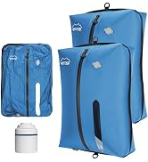 ONTYZZ TPU Vacuum Bag for Travel Reusable Compression Bag with IPX8 Waterproof Zipper Durable Spa...