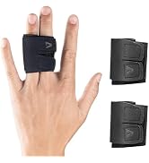 YEEKORO Finger Splint 2 Pack Finger Support of Two-Finger with Adjustable Attachment Strap Finger...