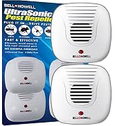 Bell + Howell Ultrasonic Pest Repeller Home Kit (Pack of 2), Ultrasonic Pest Repeller, Pest Repel...