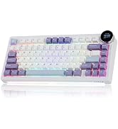 MechLands AJAZZ AK820V2 75% Wireless Gaming Keyboard with 0.9” TFT Display Screen & Knob, Gasket ...