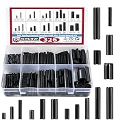 AIMUNOK 326PCS Roll Pin Set - 24 Sizes Spring Dowel Tension Roll Pins - 1/8 1/4 3/8 1/16 5/64 3/3...