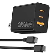 100W USB C Charger Block,3 Port GaN+ USB-C Wall Charger,100watt Type C Multi Port Power Super Fas...