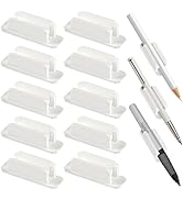 Vidotim 10Pack Adhesive Pen Holder for Desk, Silicone Pencil Holder for Classroom,Teacher Student...