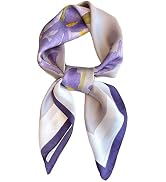 CODCOS 27.5 Inch Silk Feeling Scarf for Women Square Satin Head Scarf Hair Wrap Bandana
