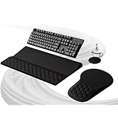 Ospelelf Ergonomic Mouse Pad and Keyboard Stand Wrist Rest Set, Memory Foam Comfort, Pain Relief ...