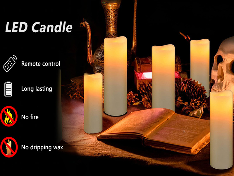 led candes with remote