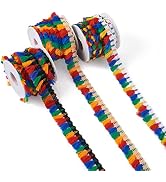 Pandahall 30 Yards Mexican Serape Ribbon Colorful Tassel Fringe Trim Fiesta Ribbon 7/8 inch Wide ...
