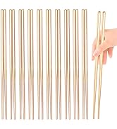 10 Pairs Gold Chopsticks,Metal Chopsticks Reusable,Stainless Steel,9 Inch(Gold Chop sticks)