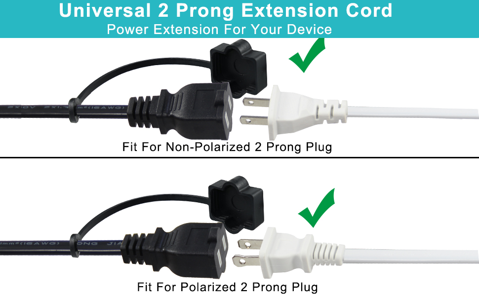2 Prong Power Cord with Foot Switch