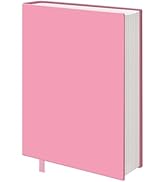 KICNIC Big Pink Fabric Book Cover for Hardcover, 9x11 Inch, 1 Pack, Up to 10”x12.5”, Adjustable S...