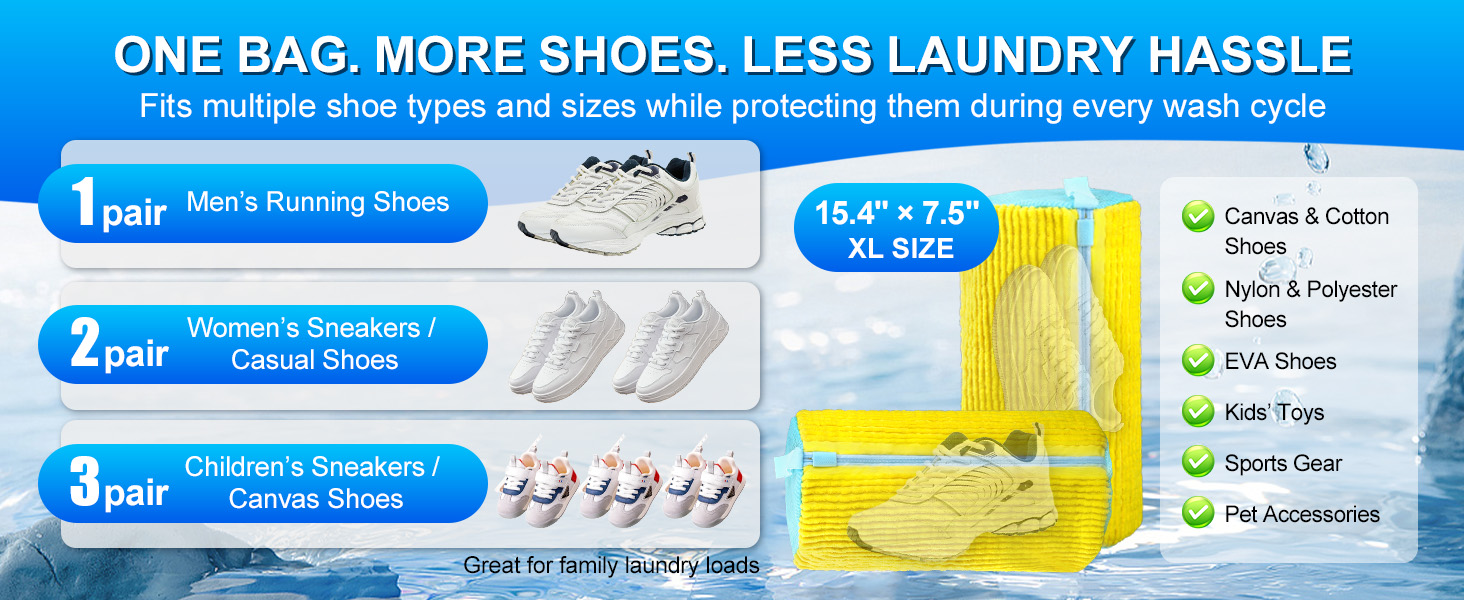 shoe washing bag