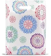 Rainbows & Lilies 100 Mandala Merchandise Bags 12x15 - Plastic Bags with Handles, Shopping Bags f...