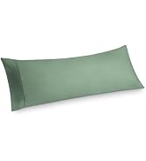 Bedsure Body Pillow Case Cover - Sage Green Brushed Microfiber Long Pillow Cases, Ultra Soft and ...