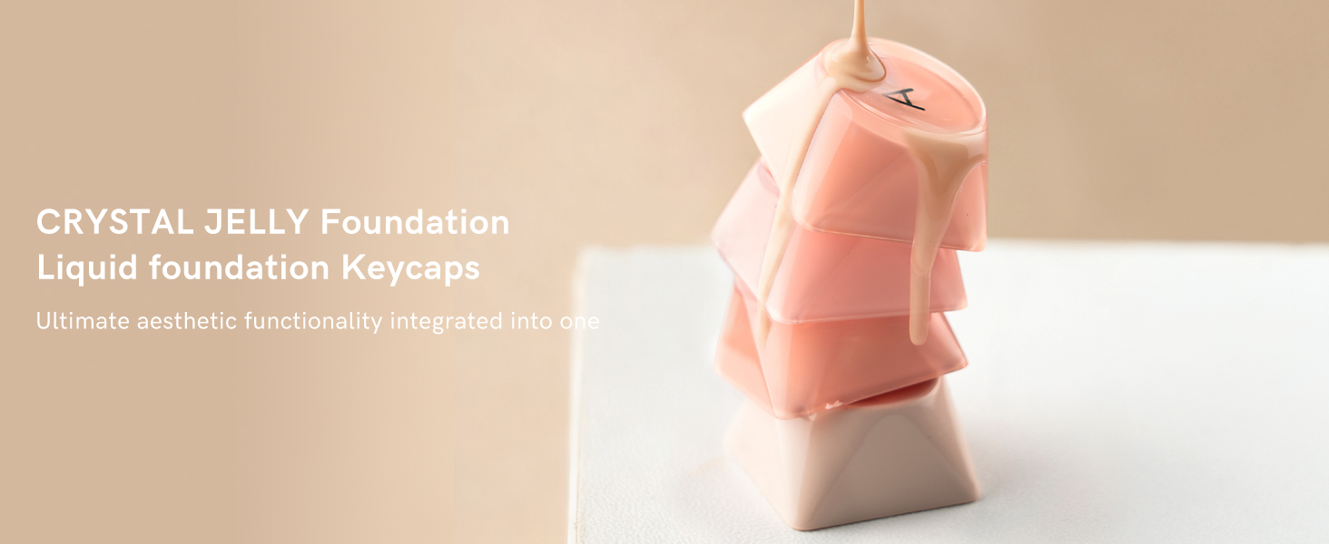 pink jelly foundation keycaps