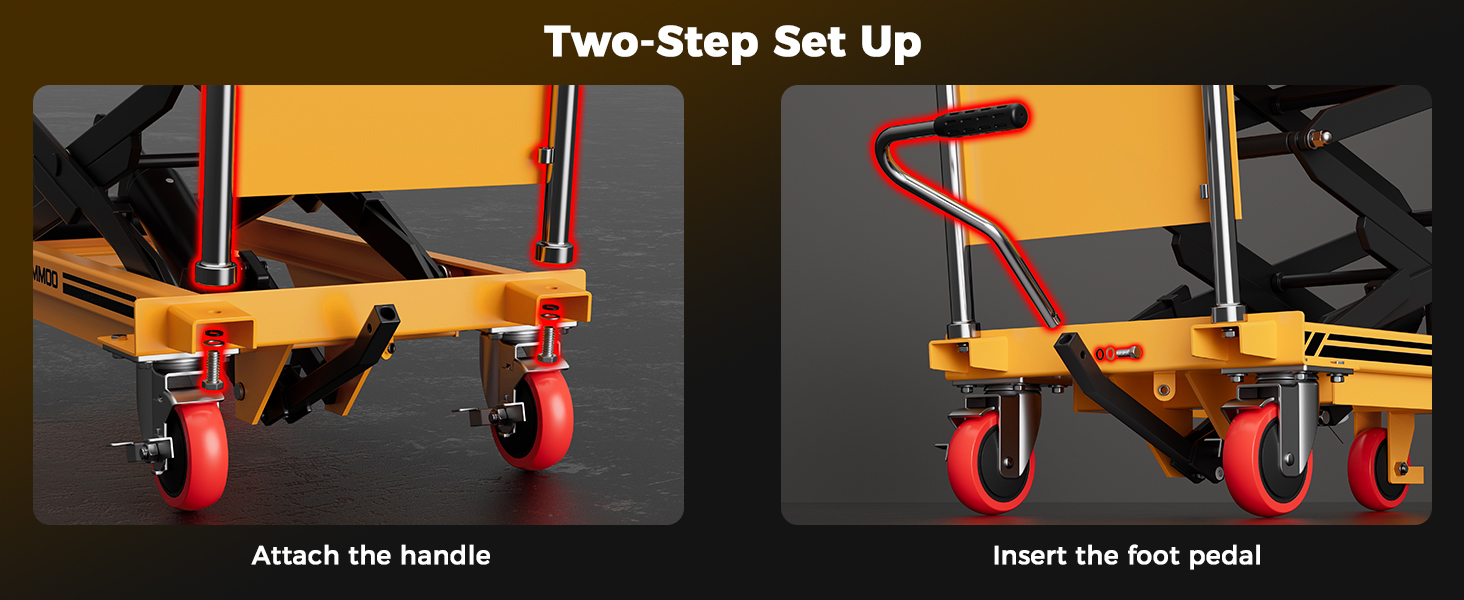 hydraulic table cart