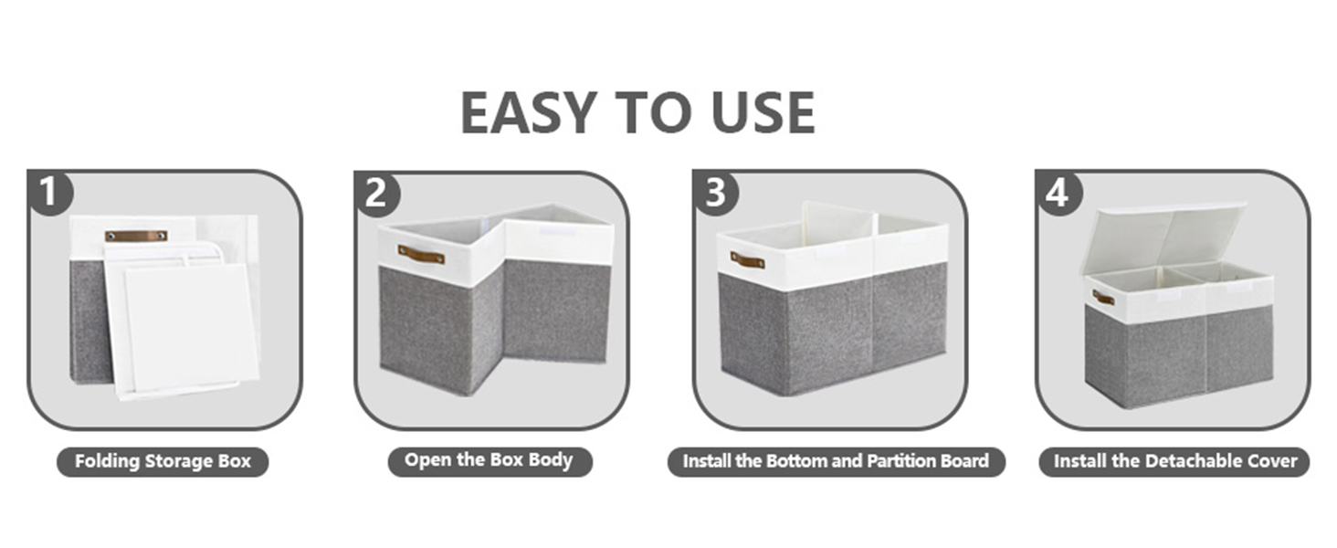 Fabric Large Toy Storage Bins