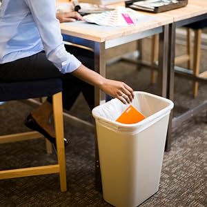 Rubbermaid Commercial Products Waste-Basket Trash Garbage Recycling Bin Cans Desk-side office