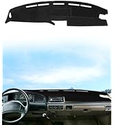 SKYLOTEC Dashboard Mats Dash Covers Pad Compatible with Ford F150 1992-1996 Dash Carpet Protector