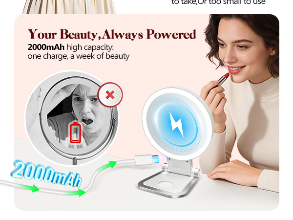 Rechargeable Mirror