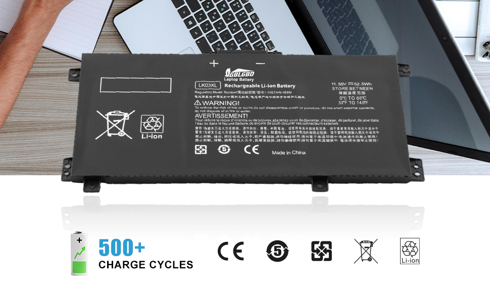 LK03XL laptop battery replacement for HP