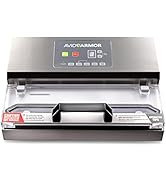 Avid Armor A100 Food Vacuum Sealer Machine Stainless Construction, Clear Lid, Commercial Vacuum D...