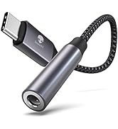 USB C to 3.5mm Female Adapter, Stouchi Type C Headphone Audio Jack Cable Cord Hi-Fi Dongle for Pi...