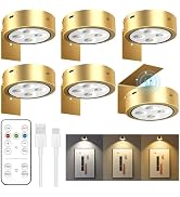 maylit 6 Pack Rechargeable Picture Lights, Battery Operated Sconces for Wall, Art Lighting for Pa...