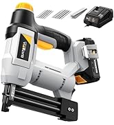 20V Nail Gun Battery Powered, 18 Gauge 2 in 1 Cordless Brad Nailer Stapler for Home Improvement a...