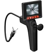 Borescope Camera with Claw Grabber & Magnet, Endoscope Camera with Light, 23.6" Flexible Inspecti...