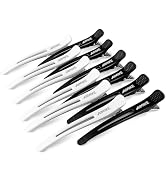 AIMIKE Hair Styling and Sectioning Accessories - 12 Pack Non-Slip Silicone Hair Clips for Thick a...