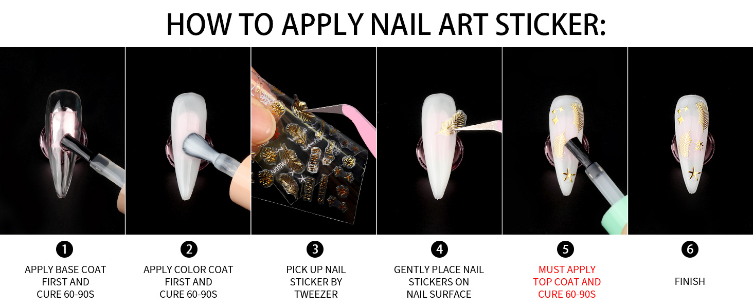 How To Apply Nail Sticker