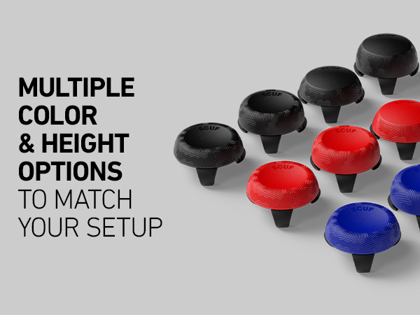 Black Thumbsticks, Red Thumbsticks, Blue Thumbsticks, Multiple Colour Options