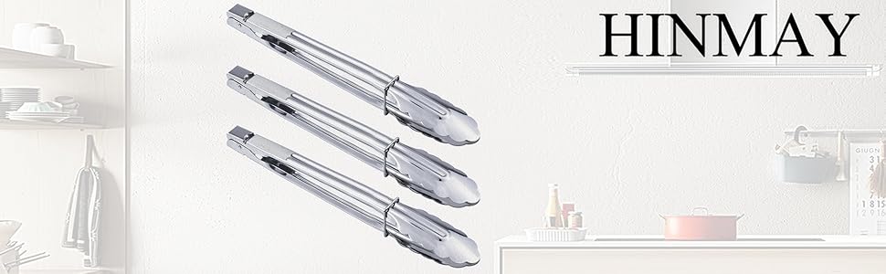 12 in stainless steel tongs