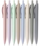 Bribobo 8-Pack Retractable Ballpoint Pens, Smooth Writing, Black Ink, Comfortable Grip, Ideal for...