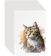 KINLINK 100PCS Thick 5x7 Bulk Watercolor Paper Pad, 140lb/300g Water Color Paper for Kids, Adults...