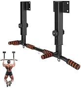 Pull Up Bar Wall Mounted: Adjustable Wall Joist Mount Pull Up Bar & Chin Up Bar for Home Gym Work...