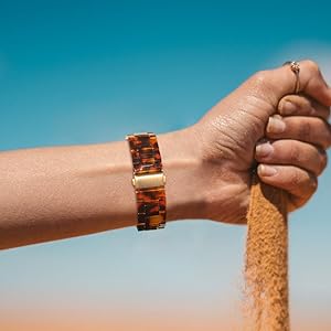 Fashion Resin Light Apple Watch Band - Compatible with Apple Watch Series 6 Series SE