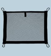 VEHIRIE 2 Pack Small Cargo Net Pocket Storage Mesh Netting Organizer with 8 PCS Mounting Screws f...