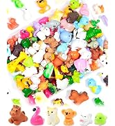 FIVEIZERO 56 Pcs Mini Resin Animal Figurines Bulk Tiny Little Animals to Hide Small Figures for M...