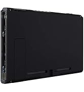 eXtremeRate Soft Touch Grip Black Console Back Plate DIY Replacement Housing Shell Case for Ninte...
