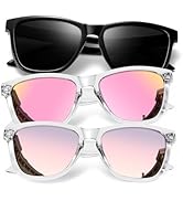 KALIYADI Womens-Sunglasses Polarized Sunglasses-Womens Trendy: Retro Sun Glasses with UV Protecti...