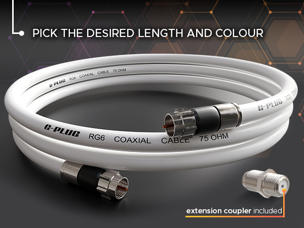 various 200ft length coaxial cable with extender and connector