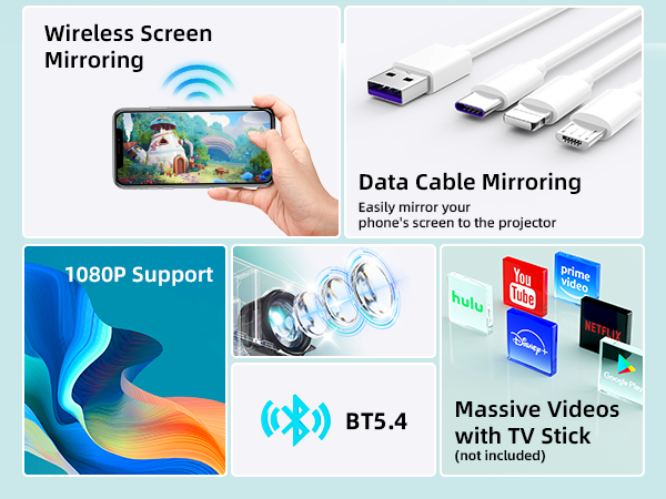 ksbaby wifi mini projector